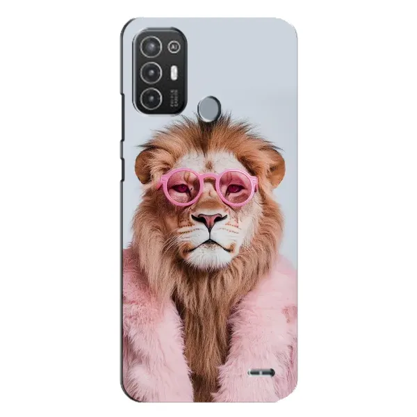 Чохол з принтом «Лев в окулярах» для TECNO Pop 6 Pro (BE8) Чохол з принтом «Лев в окулярах» для TECNO Pop 6 Pro (BE8)