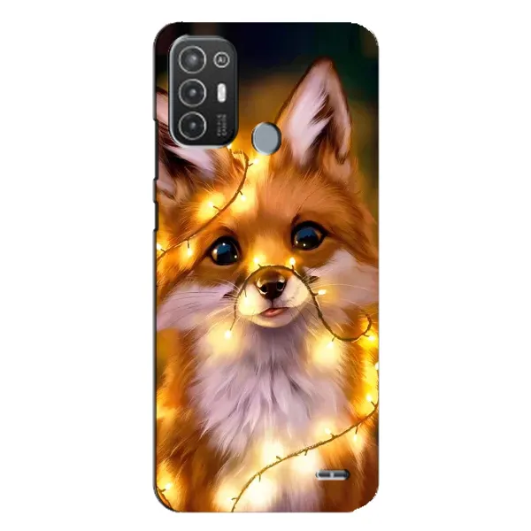 Чохол з принтом «Лисичка в гірляндах» для TECNO Pop 6 Pro (BE8) Чохол з принтом «Лисичка в гірляндах» для TECNO Pop 6 Pro (BE8)