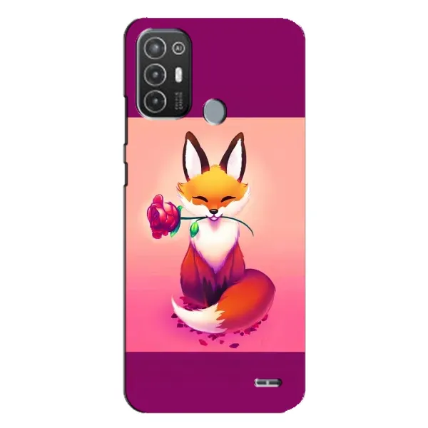 Чохол з принтом «Лиса з трояндою» для TECNO Pop 6 Pro (BE8) Чохол з принтом «Лиса з трояндою» для TECNO Pop 6 Pro (BE8)