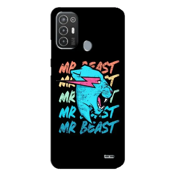 Чехол с принтом «logo Mr beast» для TECNO Pop 6 Pro (BE8)