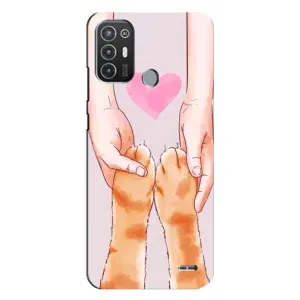 Чехол с принтом «Любовь к котикам» для TECNO Pop 6 Pro (BE8)