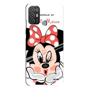 Міккі Маус чохол для TECNO Pop 6 Pro (BE8) (AlphaPrint - Мультяшні) (Маус Мінні)