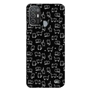 Чохол з принтом для TECNO Pop 6 Pro (BE8) (AlphaPrint) Модні коти (Маленькі котики)