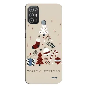 Різдвяні, Святкові Чохли для ТЕСNО Рop 6 Рro (BE8) (Merry Christmas)