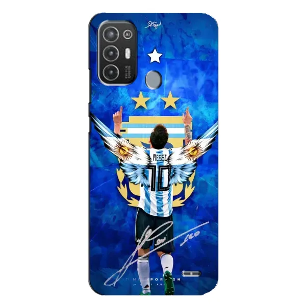 Чохол з принтом «Мессі збірна» для TECNO Pop 6 Pro (BE8)
