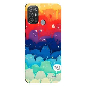 Чехол с принтом «Mew» для TECNO Pop 6 Pro (BE8)