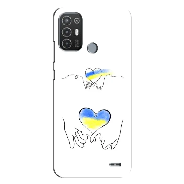 Чохол з принтом «Мир Україні» для TECNO Pop 6 Pro (BE8)