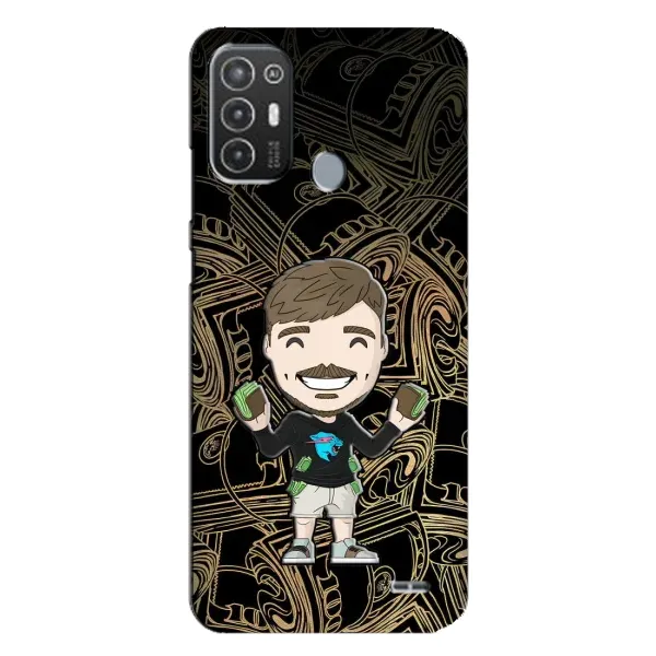 Чехол с принтом «Mister Beast» для TECNO Pop 6 Pro (BE8)