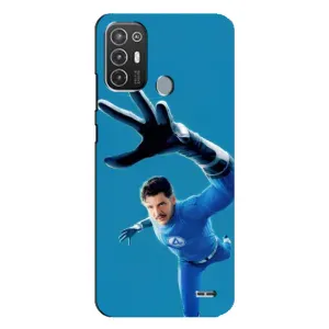 Чохол з принтом Фантастична четвірка для TECNO Pop 6 Pro (BE8) (Містер Фантастік супергерой)