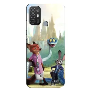 Чохол Зоотрополіс на TECNO Pop 6 Pro (BE8) (Герої мультфільму Зоотрополіс)