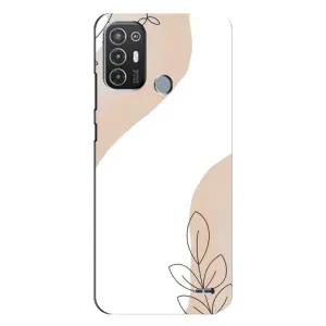 Чохол з принтом «Нюдова гілочка абстракція» для TECNO Pop 6 Pro (BE8)