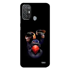 Чехол с Обезьянами TECNO Pop 6 Pro (BE8) - (AlphaPrint)
