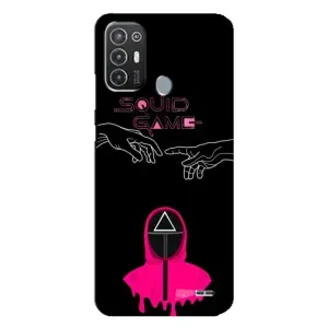 Чохол Гра в кальмара для TECNO Pop 6 Pro (BE8) (Мінімалізм Гра кальмара)