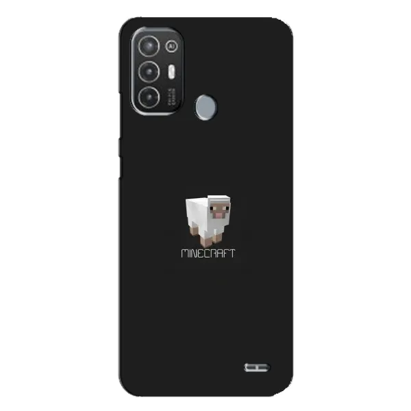 Чохол з принтом «Овечка Майнкрафт» для TECNO Pop 6 Pro (BE8)