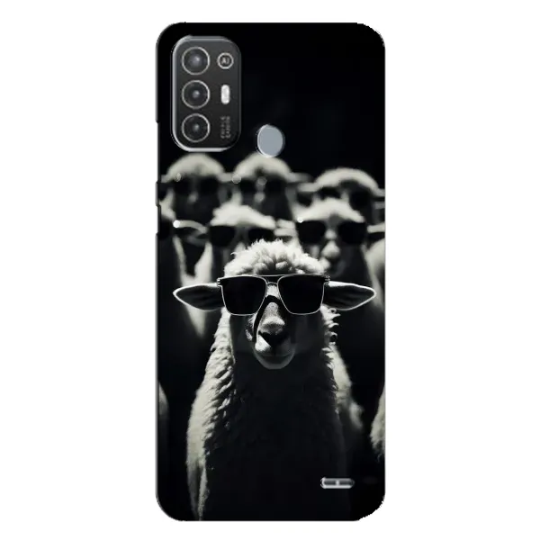 Чохол з принтом «Овечка в окулярах» для TECNO Pop 6 Pro (BE8) Чохол з принтом «Овечка в окулярах» для TECNO Pop 6 Pro (BE8)