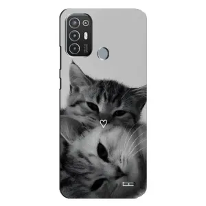 Чохол з малюнком кіт на TECNO Pop 6 Pro (BE8) (Пара котів)