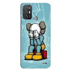 Чохли для TECNO Pop 6 Pro (BE8) - Bearbrick Louis Vuitton (PREMIUMPrint) (Плач Bearbrick)