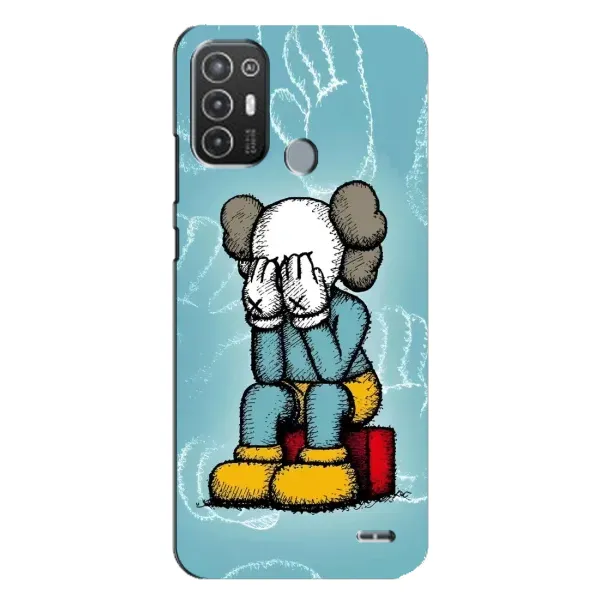 Чохол з принтом «Плач Bearbrick» для TECNO Pop 6 Pro (BE8)
