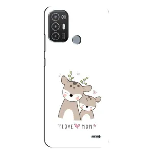 Чохли для мами на TECNO Pop 6 Pro (BE8) (Оленята мама і малюк)