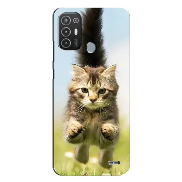 Чохол з принтом «Прижок кота» для TECNO Pop 6 Pro (BE8)
