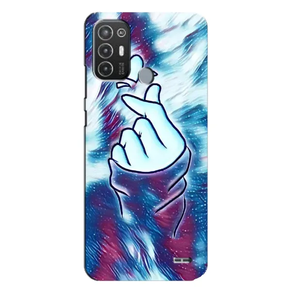 Чехол с принтом «Радужное сердце» для TECNO Pop 6 Pro (BE8)