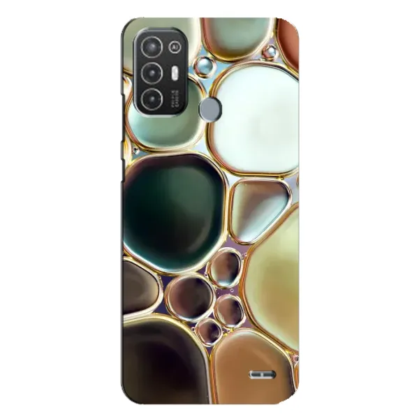 Чохол з принтом «Радужний Мрамор» для TECNO Pop 6 Pro (BE8)