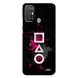 Чохол Гра в кальмара для TECNO Pop 6 Pro (BE8) (Символи Гра кальмара)