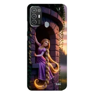 Чохол Рапунцель для TECNO Pop 6 Pro (BE8) (Рапунцель на вежі)