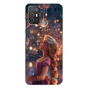 Чохол Рапунцель для TECNO Pop 6 Pro (BE8) (Рапунцель ліхтарики)