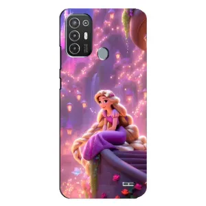 Чохол Рапунцель для TECNO Pop 6 Pro (BE8) (Рапунцель у замку)