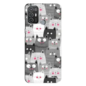Чохли з Котиками для TECNO Pop 6 Pro (BE8) (VPrint) (Мальовані котики)
