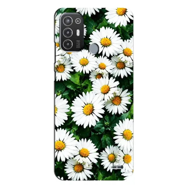 Чохол з принтом «Ромашки» для TECNO Pop 6 Pro (BE8)