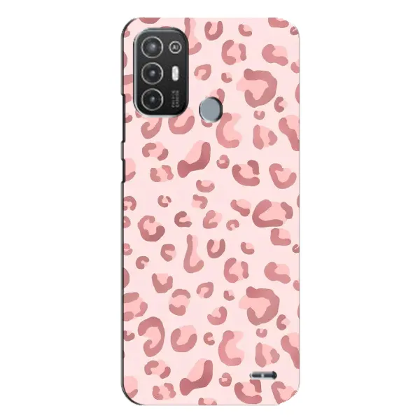 Чехол с принтом «Розовый леопард» для TECNO Pop 6 Pro (BE8)