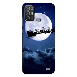Чохол з принтом «Санта - місяць» для TECNO Pop 6 Pro (BE8)
