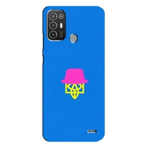 Чохли для TECNO Pop 6 Pro (BE8) Укр. Символіка (AlphaPrint) (Шапка на гербу)