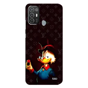 Чехли для TECNO Pop 6 Pro (BE8) - Скрудж МакДак Louis Vuitton (PREMIUMPrint) (Скрудж з ботліантом)