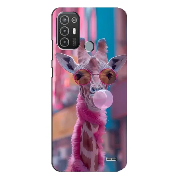 Чохол з принтом «Стильна жирафа» для TECNO Pop 6 Pro (BE8) Чохол з принтом «Стильна жирафа» для TECNO Pop 6 Pro (BE8)