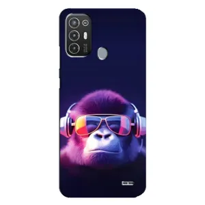 Чохол з Мавпами TECNO Pop 6 Pro (BE8) - (AlphaPrint) (Стильна мавпа)