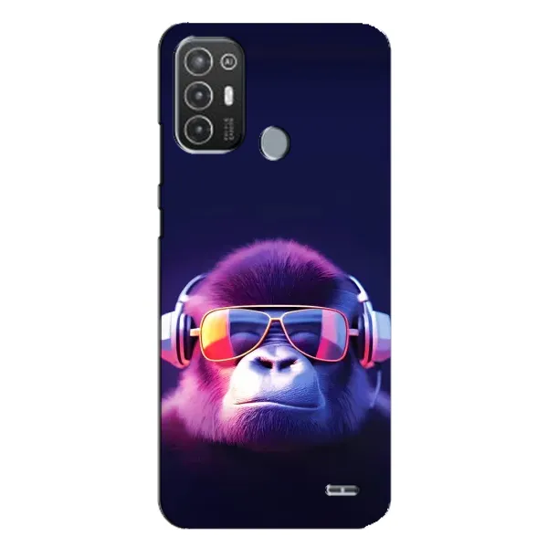 Чохол з принтом «Стильна мавпа» для TECNO Pop 6 Pro (BE8)