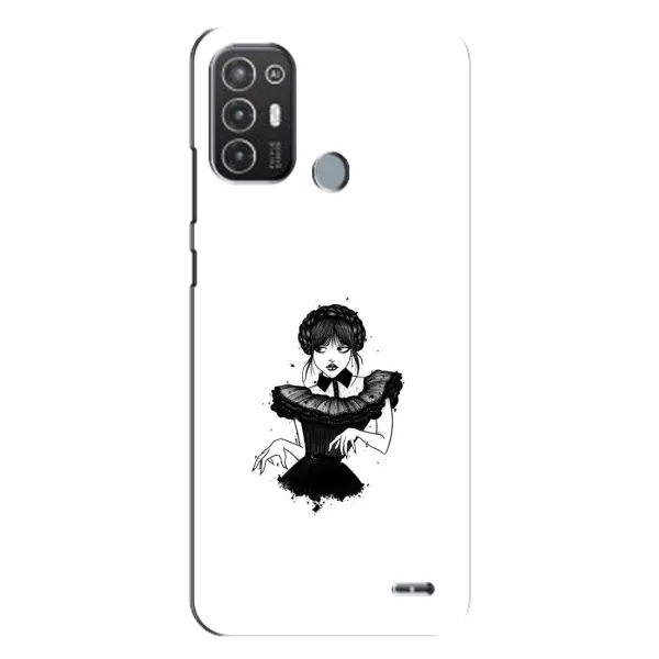Чехол с принтом «танец Уэнздей» для TECNO Pop 6 Pro (BE8)