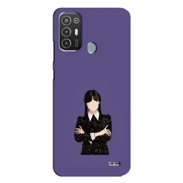 Чехол с принтом «Уэнздей в черном» для TECNO Pop 6 Pro (BE8)