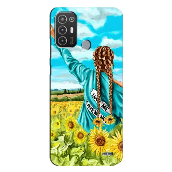 Чохол з принтом «Україночка» для TECNO Pop 6 Pro (BE8)
