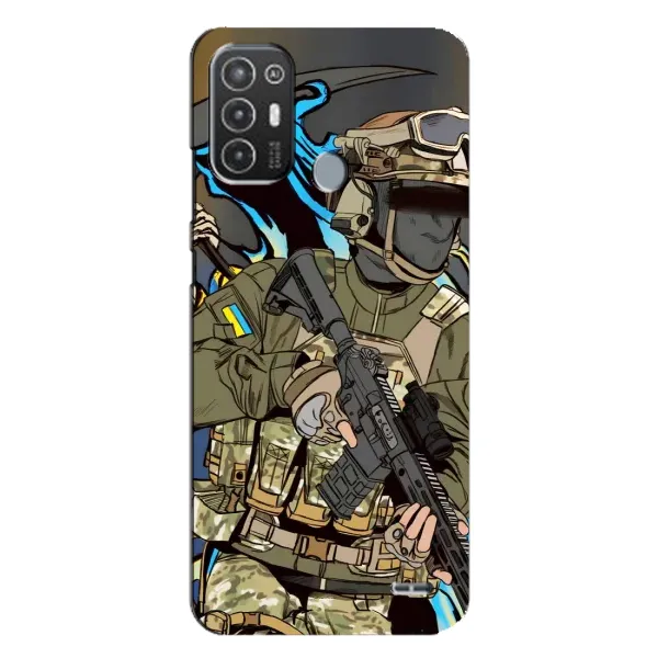 Чохол з принтом «Воїн ЗСУ» для TECNO Pop 6 Pro (BE8)