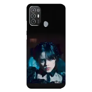 Чохли Венсдей на TECNO Pop 6 Pro (BE8) Уенсдей (AlphaPrint) (погляд Венздей)