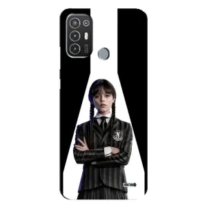 Чохли Венсдей на TECNO Pop 6 Pro (BE8) Уенсдей (AlphaPrint) (W-Wednesday)