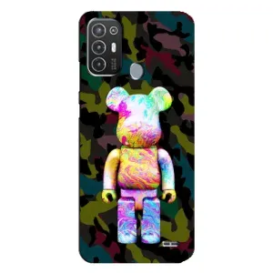 Чохли для TECNO Pop 6 Pro (BE8) - Bearbrick Louis Vuitton (PREMIUMPrint) (Яскравий Bearbrick)
