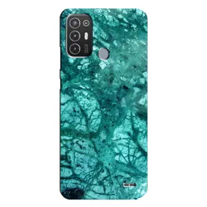Мраморний чехол на TECNO Pop 6 Pro (BE8) (VPrint) (Зелений мрамор)