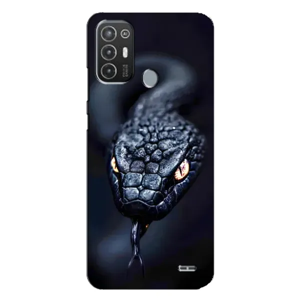 Чохол з принтом «Чорна змія» для TECNO Pop 6 Pro (BE8)