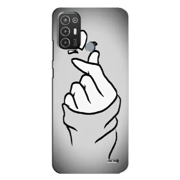 Чехол с принтом «Значок Love» для TECNO Pop 6 Pro (BE8)