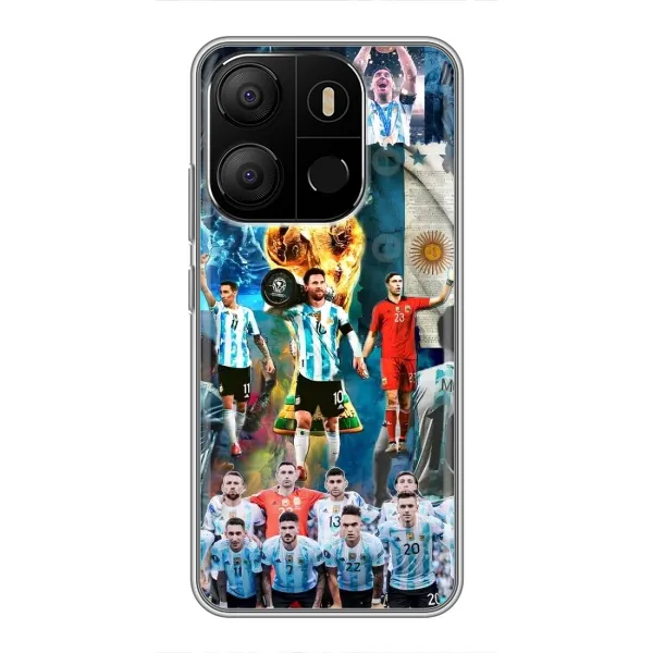 Чохол з принтом «Аргентина Мессі» для TECNO Pop 7 Pro